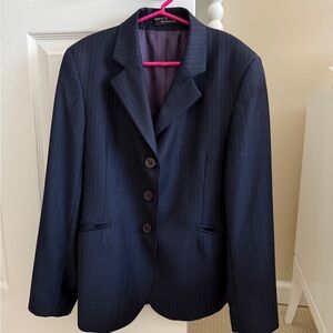 Girls show jacket size 16R, navy striped